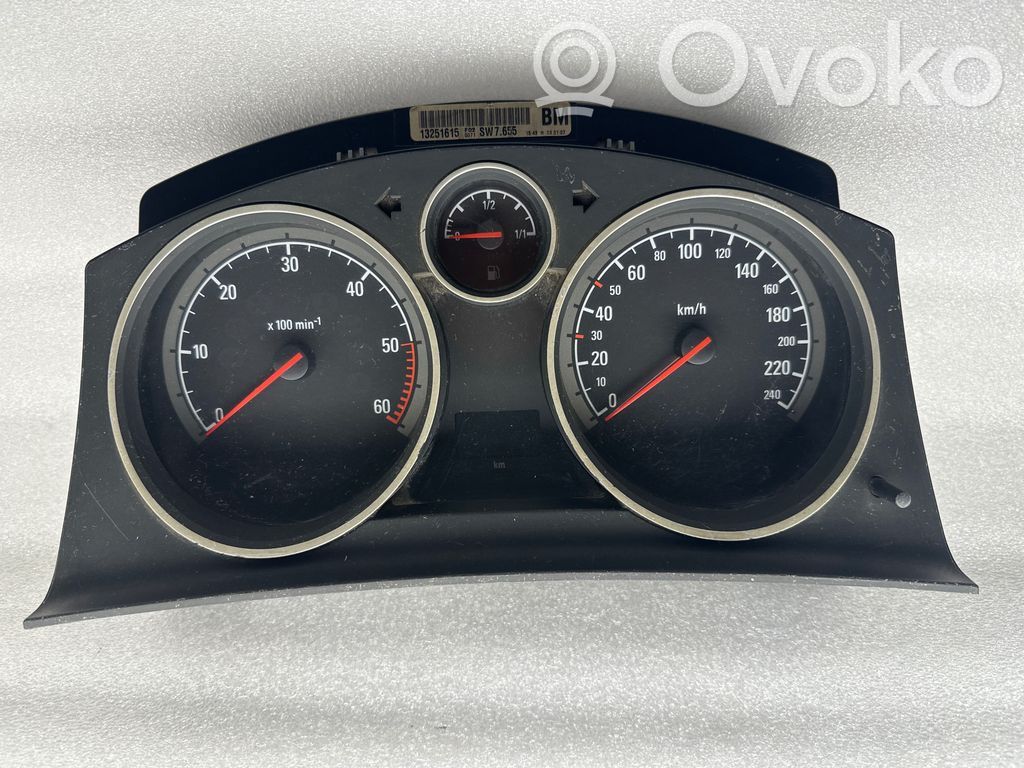 Opel Zafira B Vitezometru (grup de instrumente) 