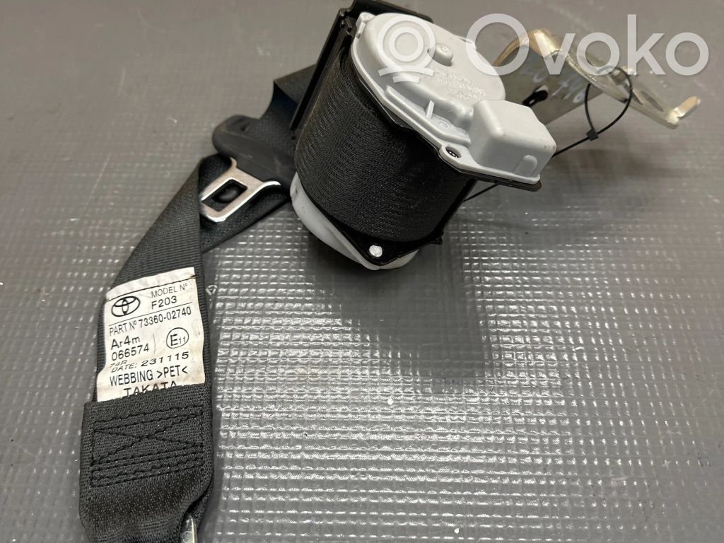 Toyota Auris E180 Pas bezpieczeństwa fotela tylnego 