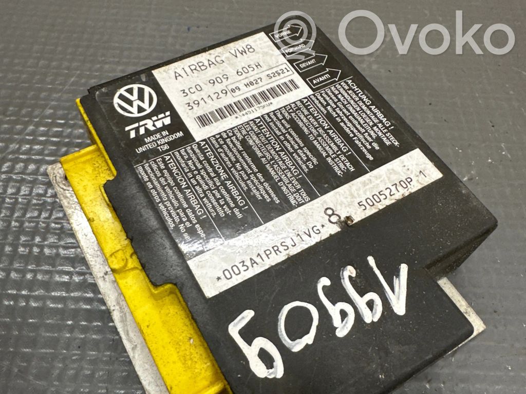 Volkswagen PASSAT B6 Airbag control unit/module 