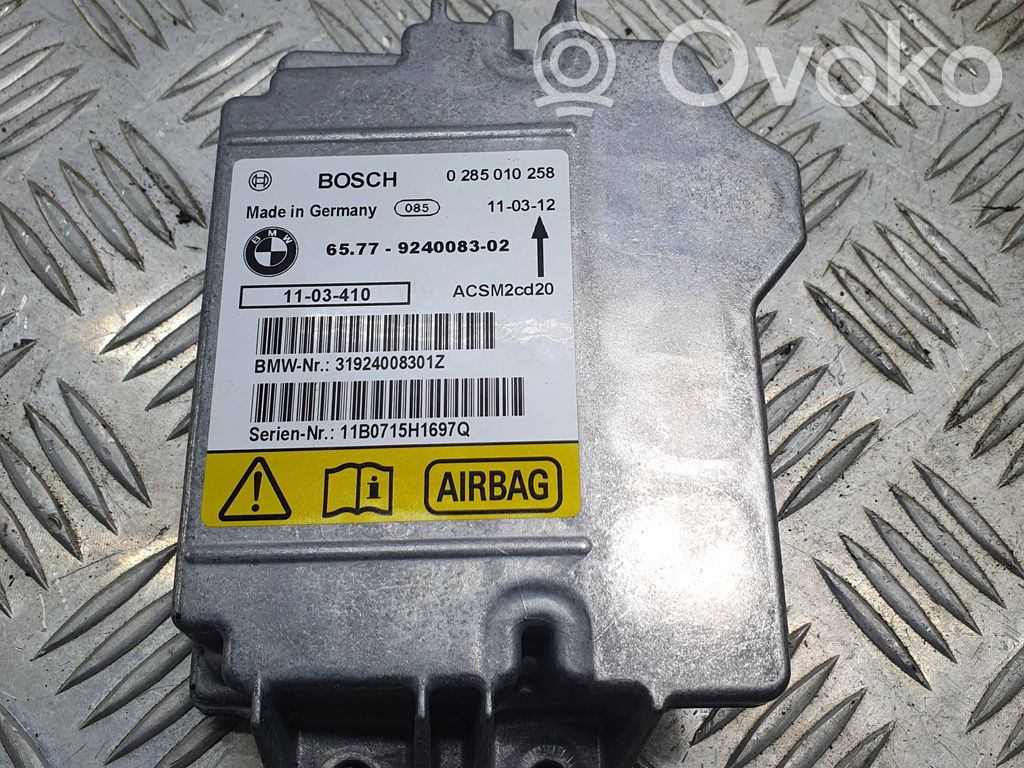 Airbag control unit/module   0285010258,9240083,ACSM2CG20,31924008301Z