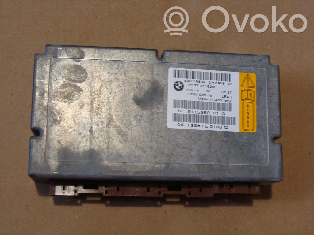 Airbag control unit/module   9115360