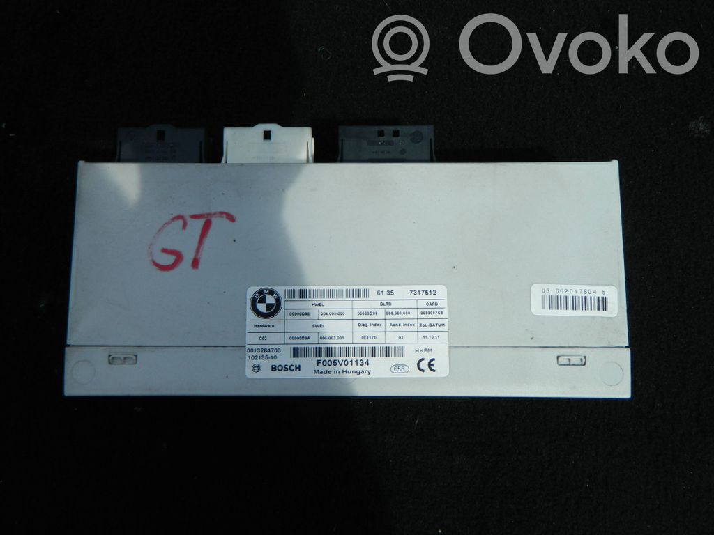 BMW 5 GT F07 Tailgate/trunk control unit/module 