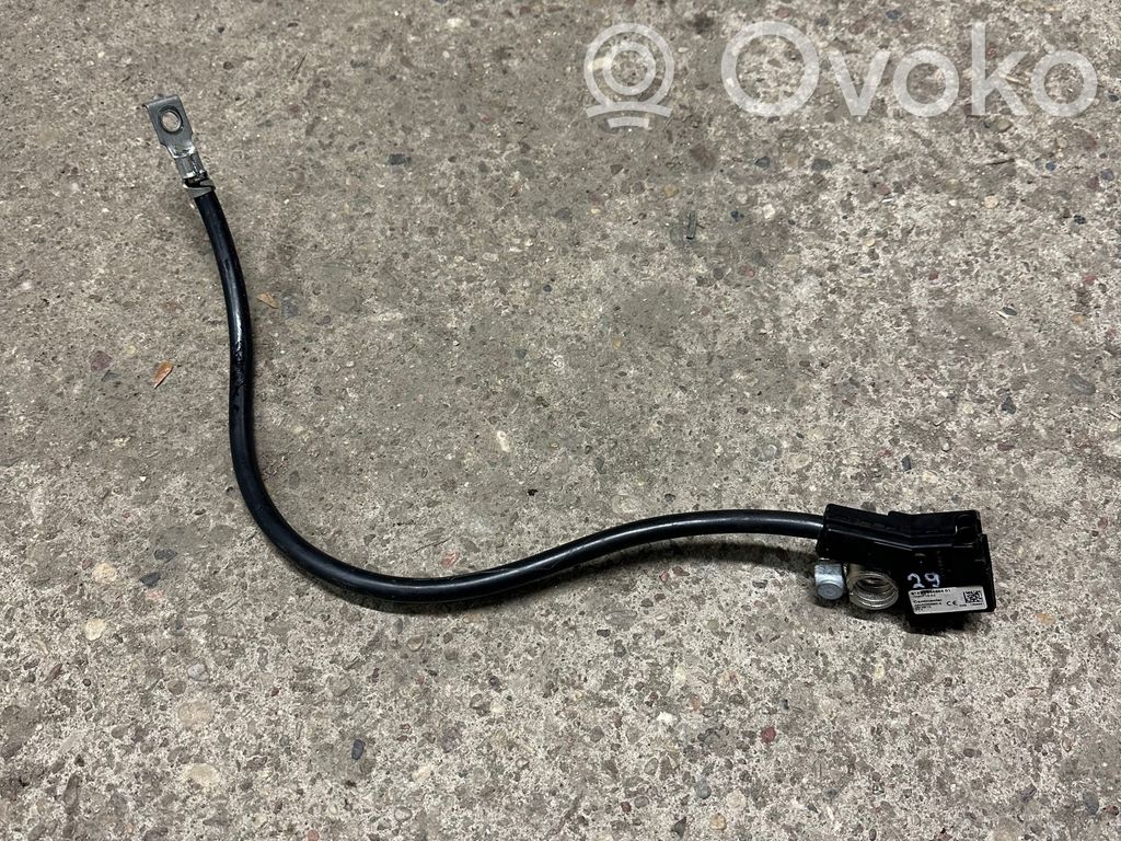 BMW 5 F10 F11 Minus / Klema / Przewód akumulatora 