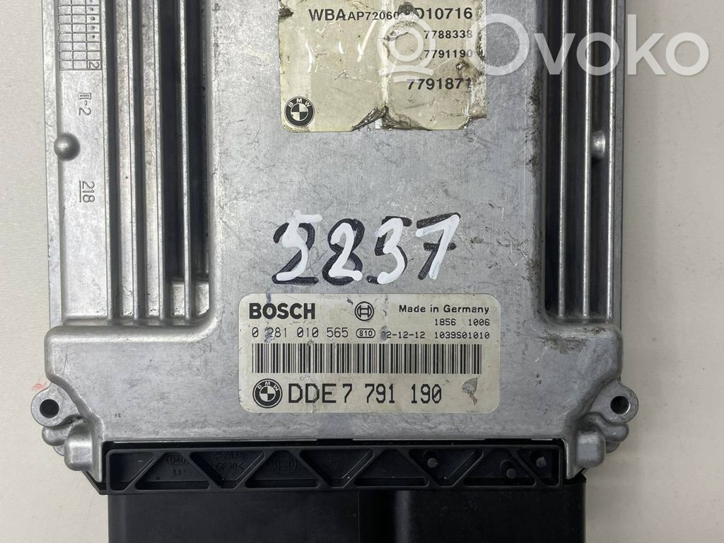 Engine control unit/module   0281010565,DDE7791871,7788338