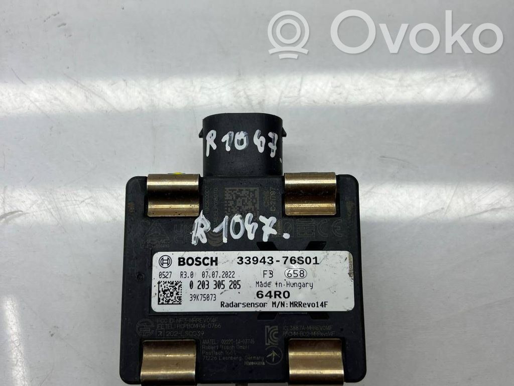 Sensor de radar Distronic   3394376S01,3394376S01,0203305285,39575073