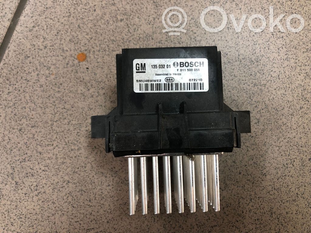Opel Astra J Heater blower motor/fan resistor 
