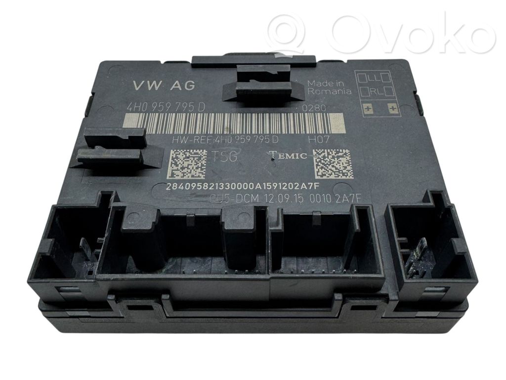 Audi A8 S8 D4 4H Door control unit/module 