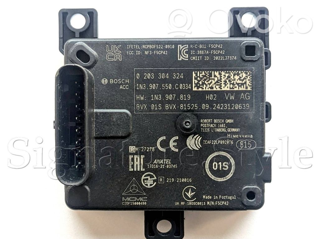Sensor de radar Distronic   1N3907550C,1N3907550D,1N3907550E,1N3907550B