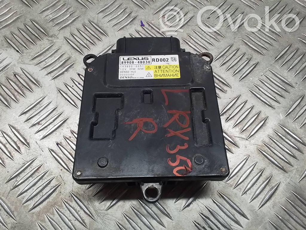 Lexus RX 450H Módulo de control de balasto LED 