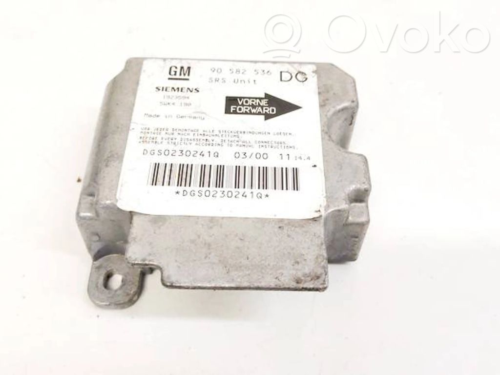 Centralina/modulo airbag   90582536DG,90582536,5WK4190,90582536,90582536DG