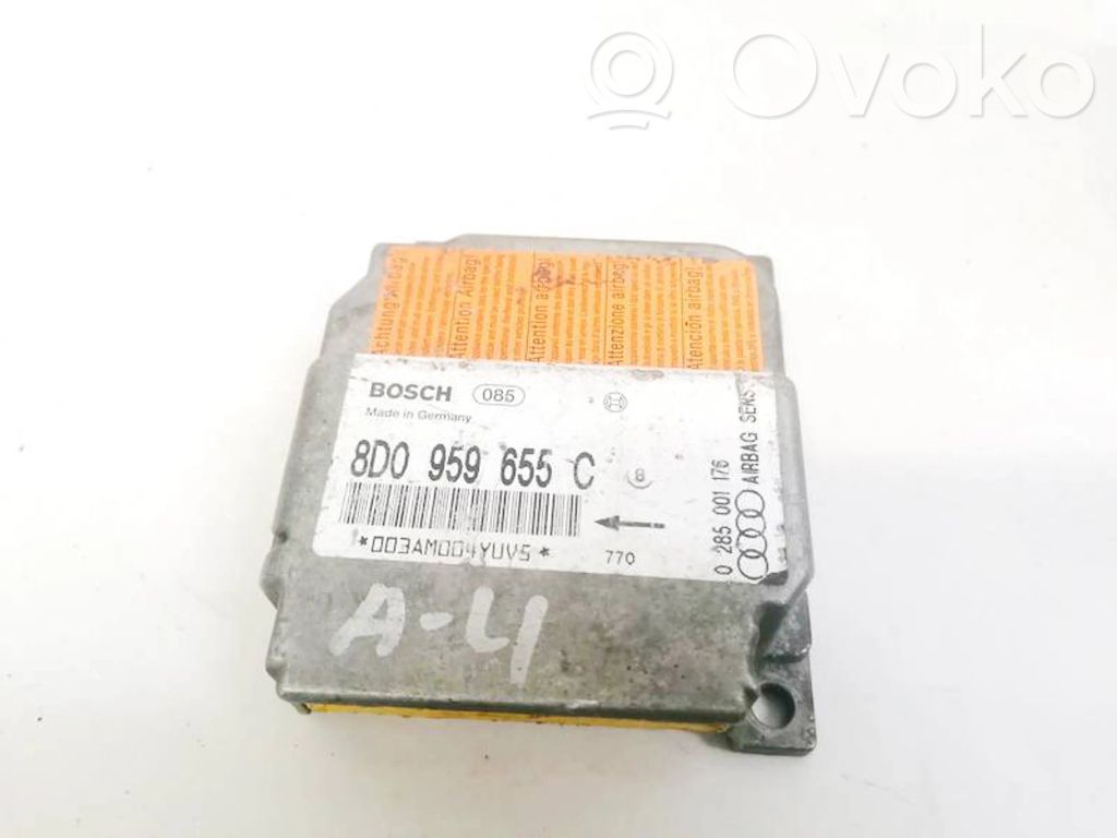 Unidad de control/módulo del Airbag   8D0959655C,0285001176,0285001176,8D0959655C