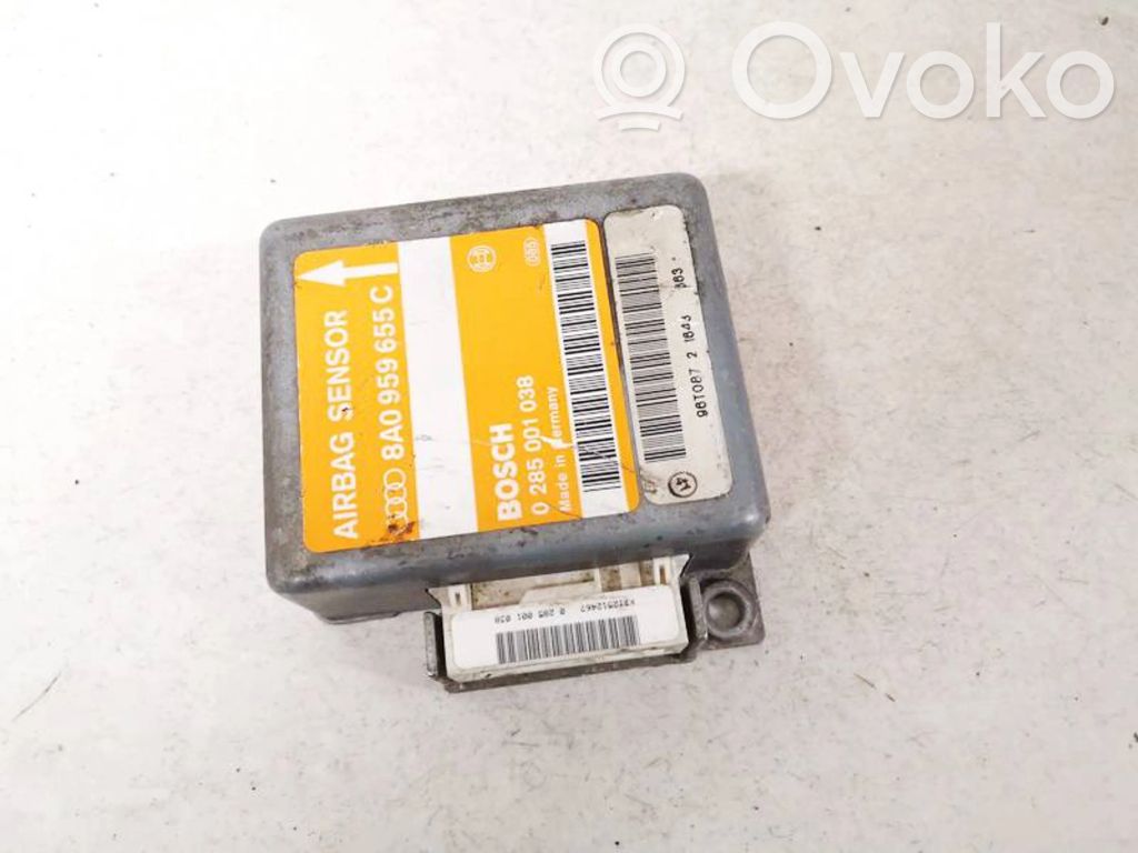 Airbag control unit/module   8A0959655C,0285001038,0285001038,8A0959655C