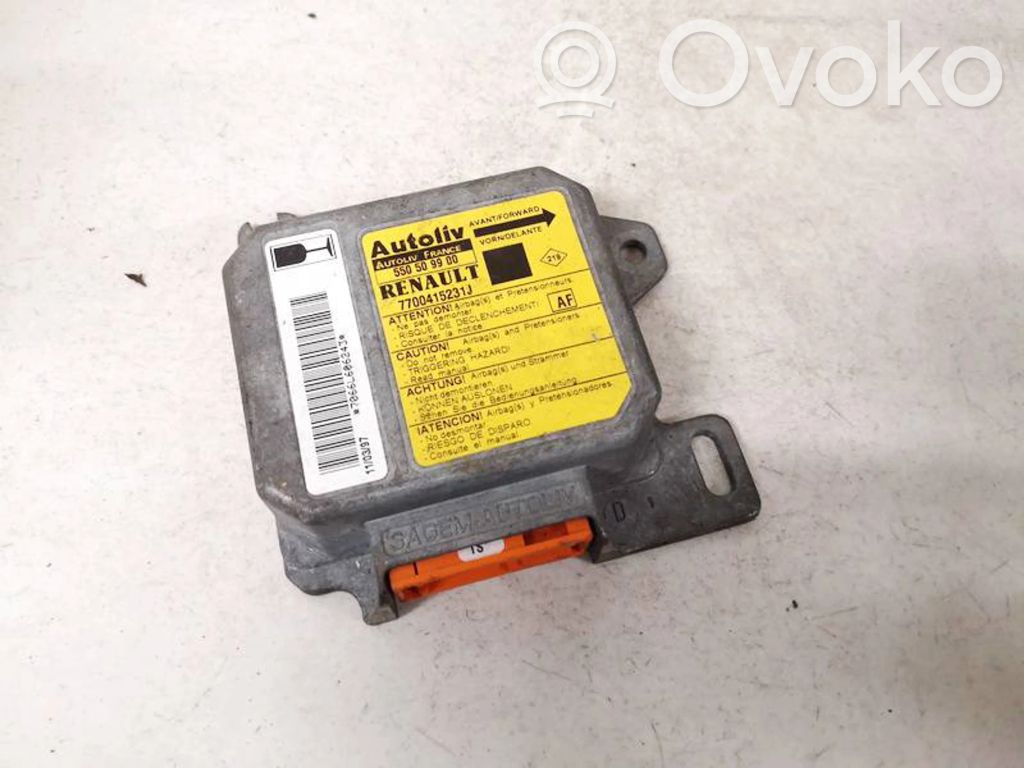 Centralina/modulo airbag   550509900,7700415231J,550509900,7700415231J