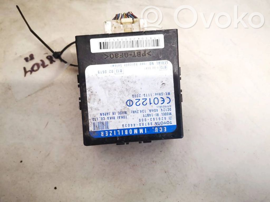 Toyota Avensis Verso Unitate/modul comandă imobilizator 