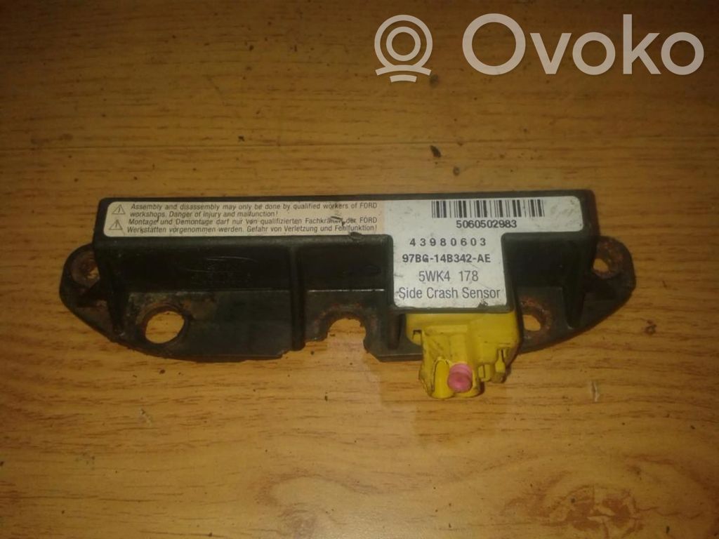 Airbagsensor Crashsensor Drucksensor   97BG14B342AE,5WK4178,5WK4178,97BG14B342AE