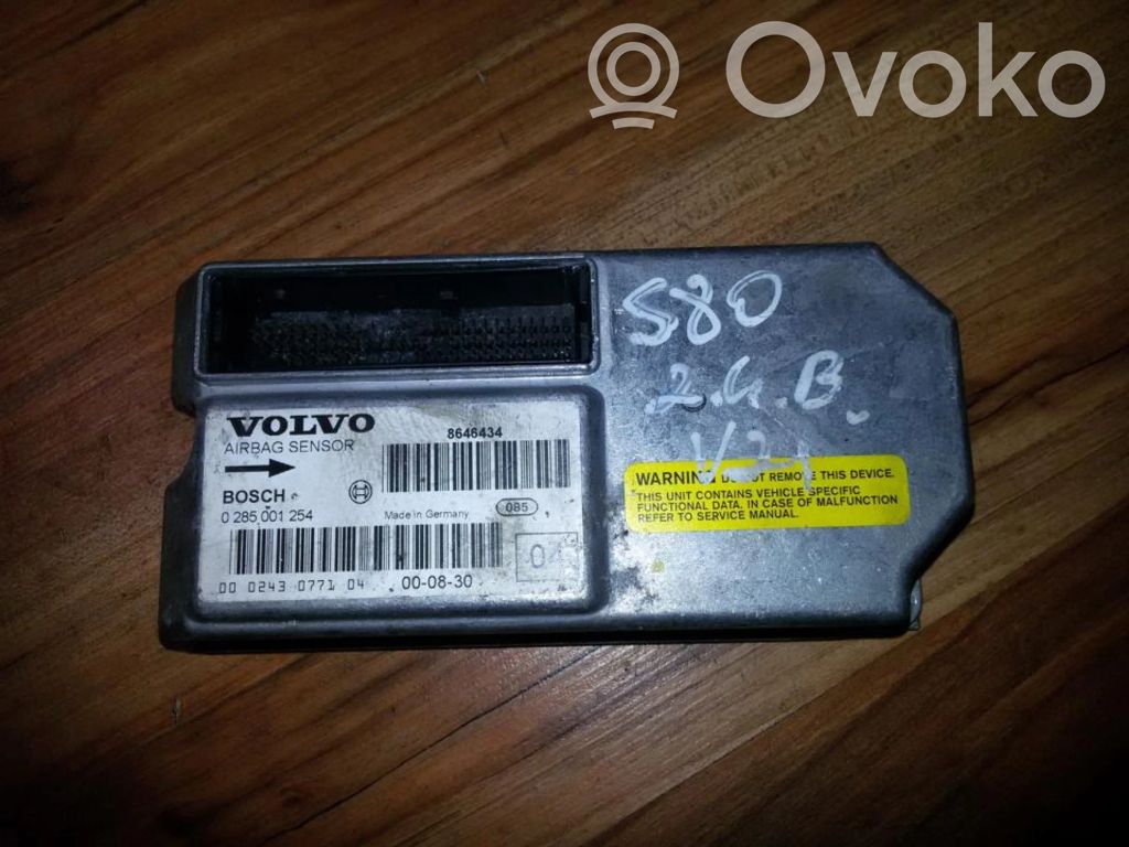 Volvo S80 Centralina/modulo airbag