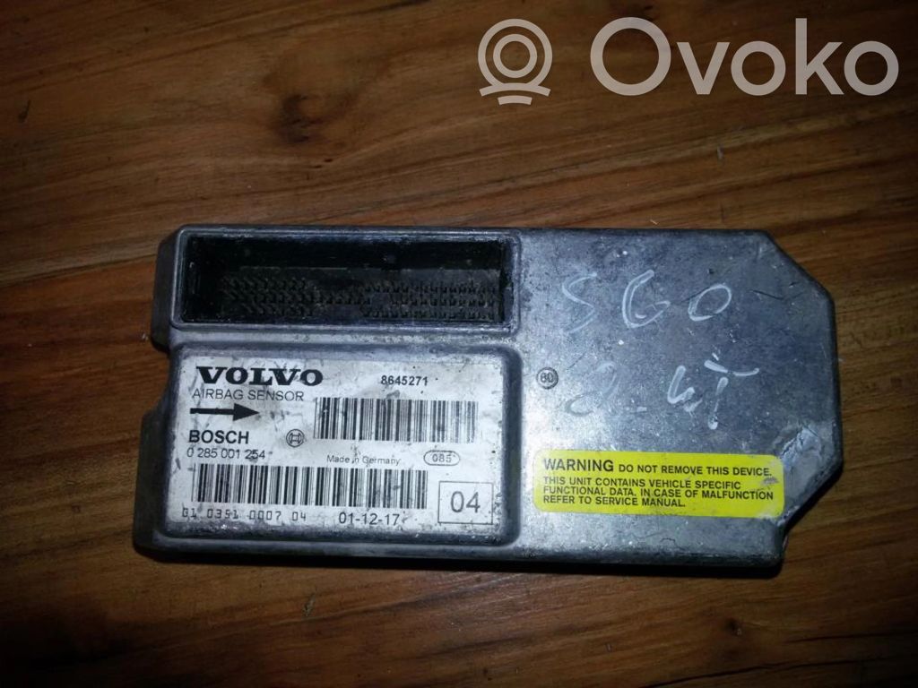Volvo S60 Centralina/modulo airbag