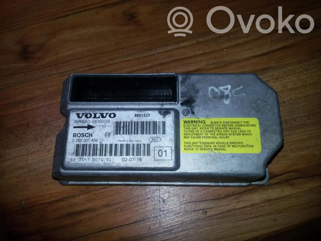Volvo S80 Unitate/modul de comandă airbaguri 