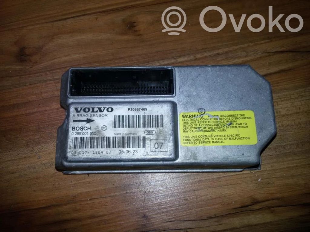 Unidad de control/módulo del Airbag   0285001655,P30667469,0285001655,P30667469