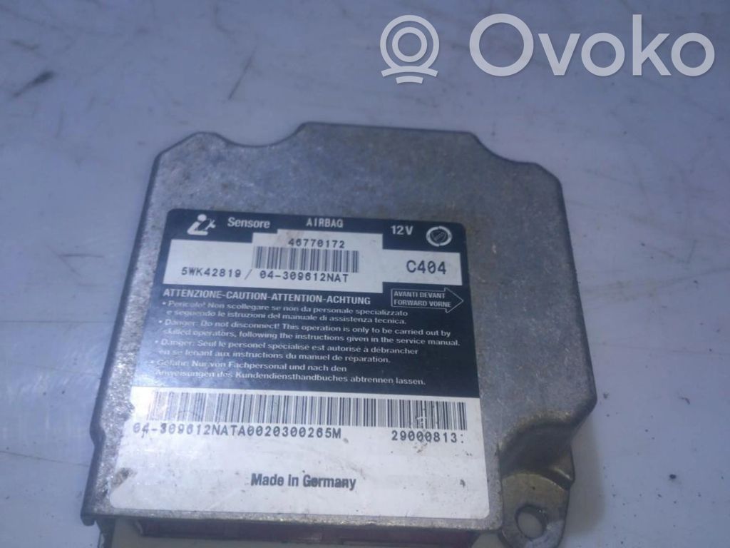 Fiat Marea Centralina/modulo airbag 