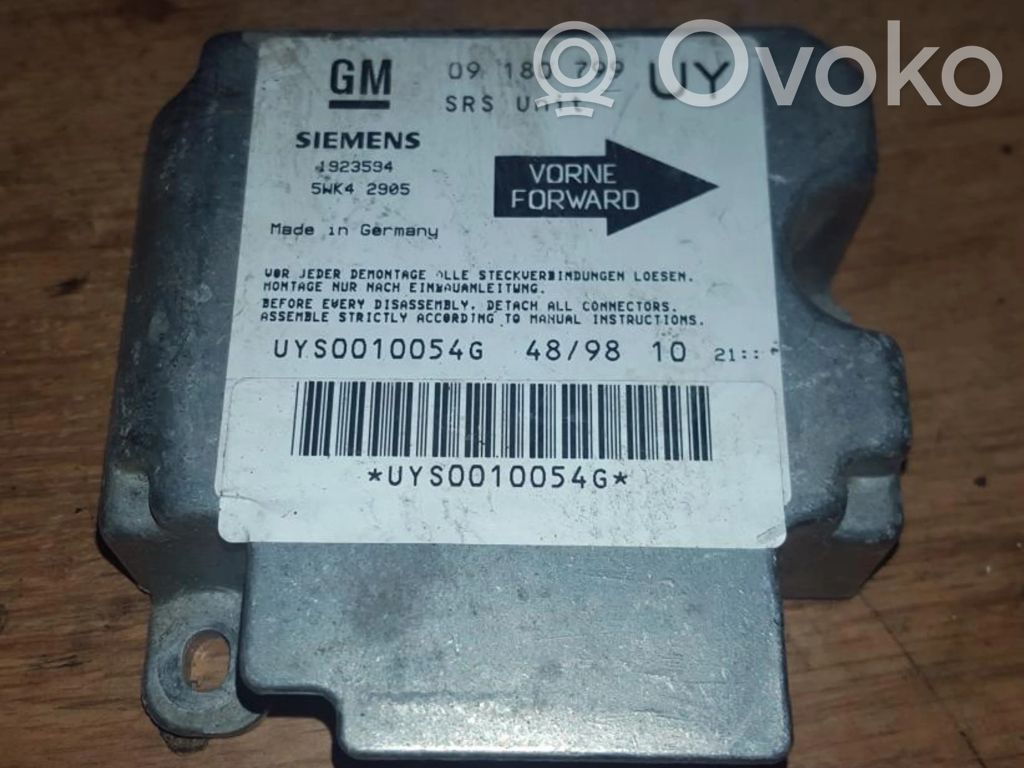 Opel Astra G Centralina/modulo airbag