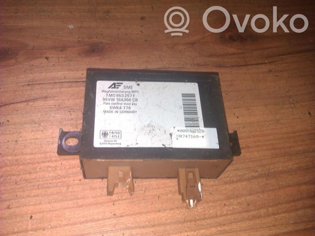 Volkswagen Sharan Unitate/modul comandă imobilizator 