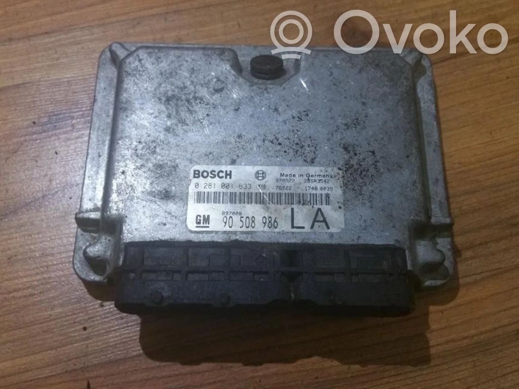 Engine control unit/module   0281001633,GM90508986,0281001633,17480039,28SA3542,76922,GM90508986