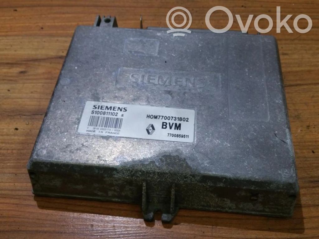 Unidad de control/módulo del motor   HOM7700731802,7700859511,7700859511,HOM7700731802,S100811102E