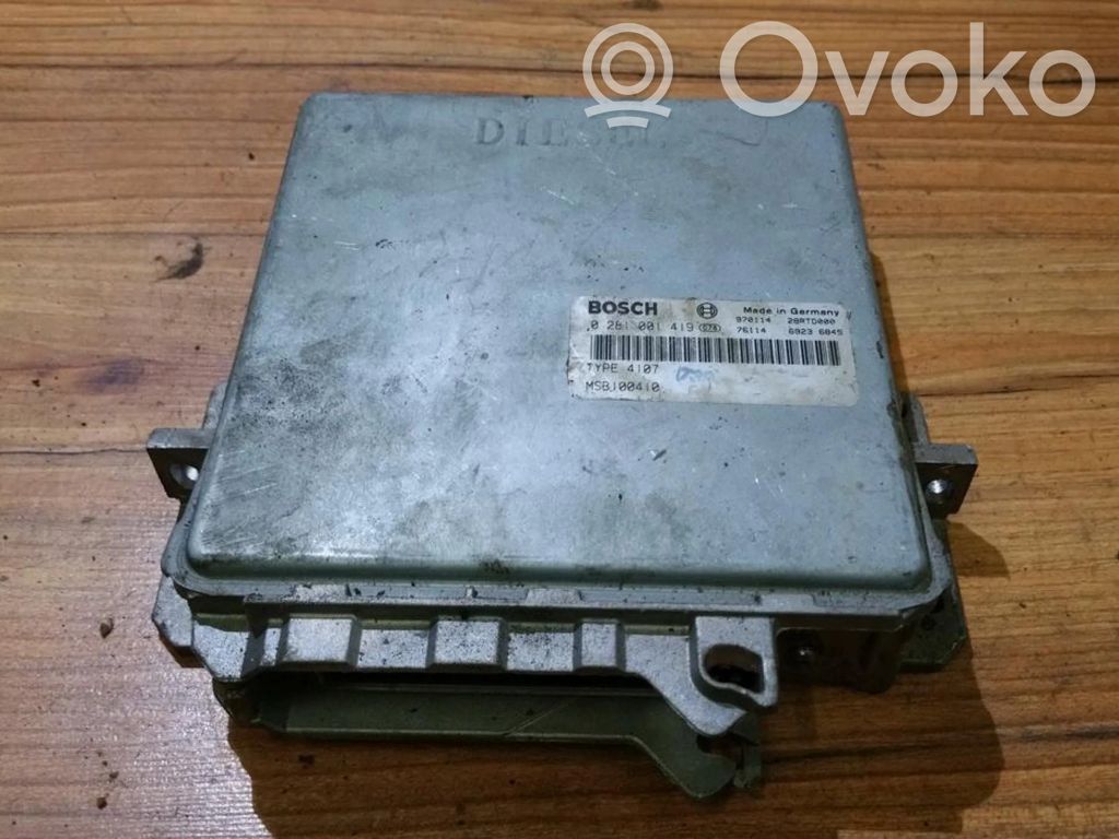 Engine control unit/module   0281001419,MSB100410,0281001419,28RTD000,69236845,970114,MSB100410,TYPE4107