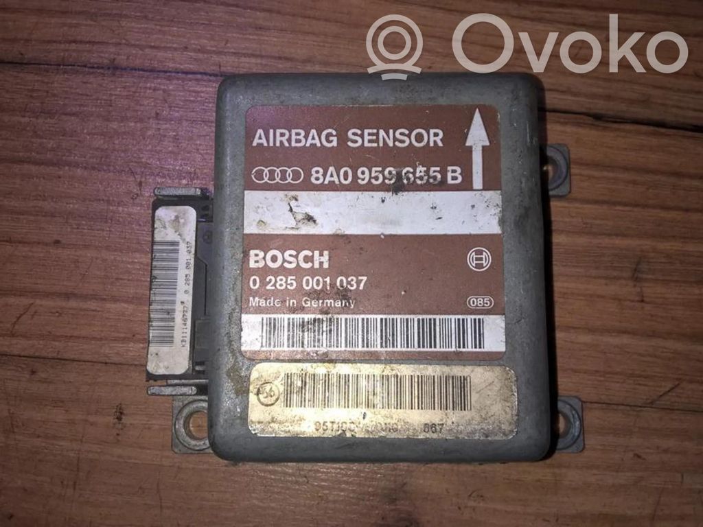 Module de contrôle airbag   8A0959655B,0285001037,0285001037,8A0959655B