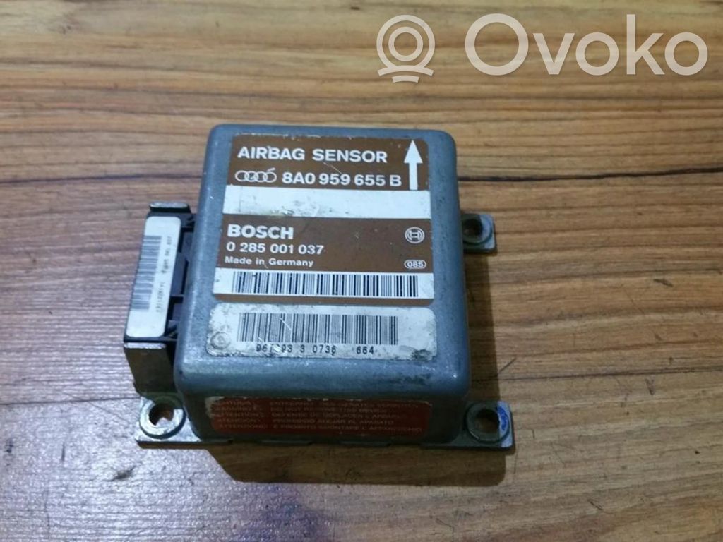 Unidad de control/módulo del Airbag   8A0959655B,0285001037,0285001037,8A0959655B