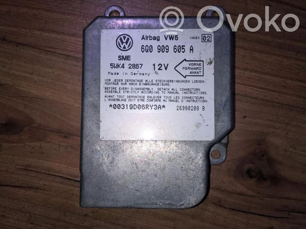 Centralina/modulo airbag   6Q0909605A,5WK42867,5WK42867,6Q0909605A