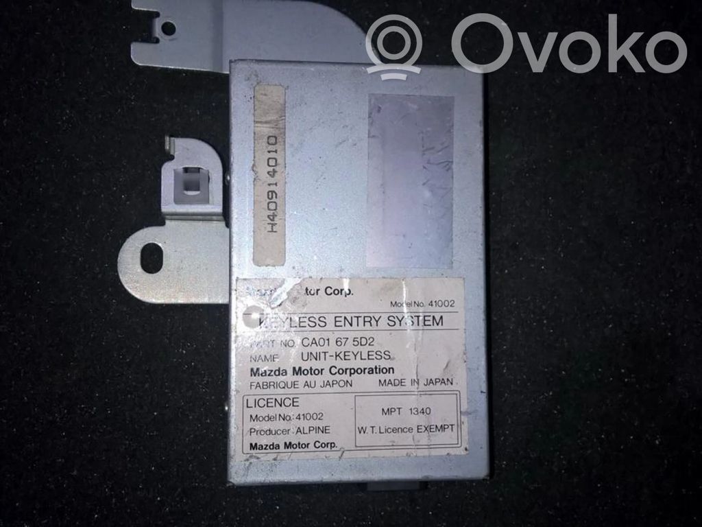 Other control units/modules   CA01675D2,CA01675D2