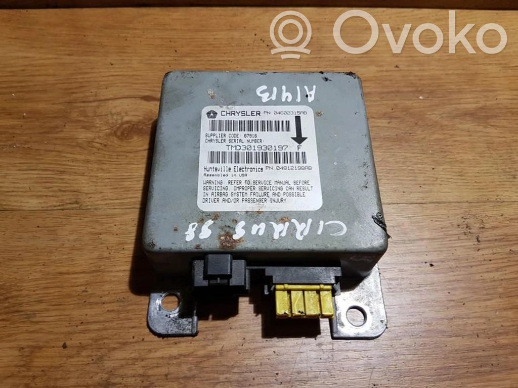 Chrysler Cirrus Airbag control unit/module 