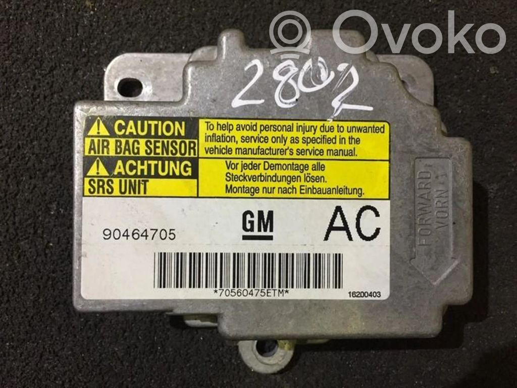 Unidad de control/módulo del Airbag   90464705,16200403,16200403,90464705