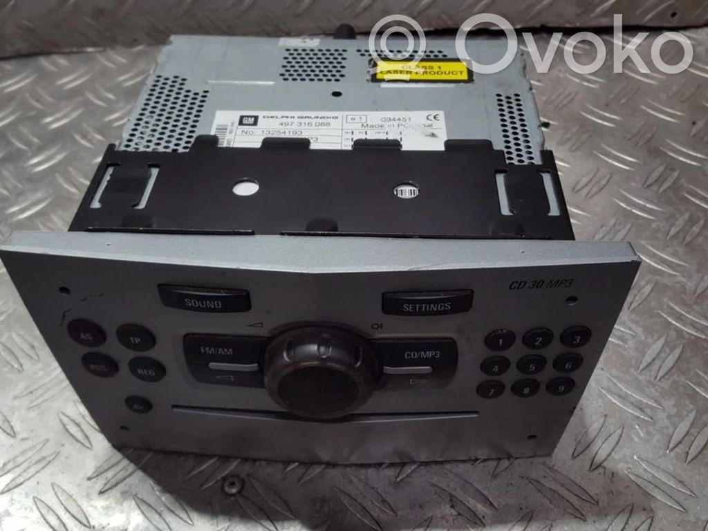 Opel Astra H Unitate principală radio/CD/DVD/GPS