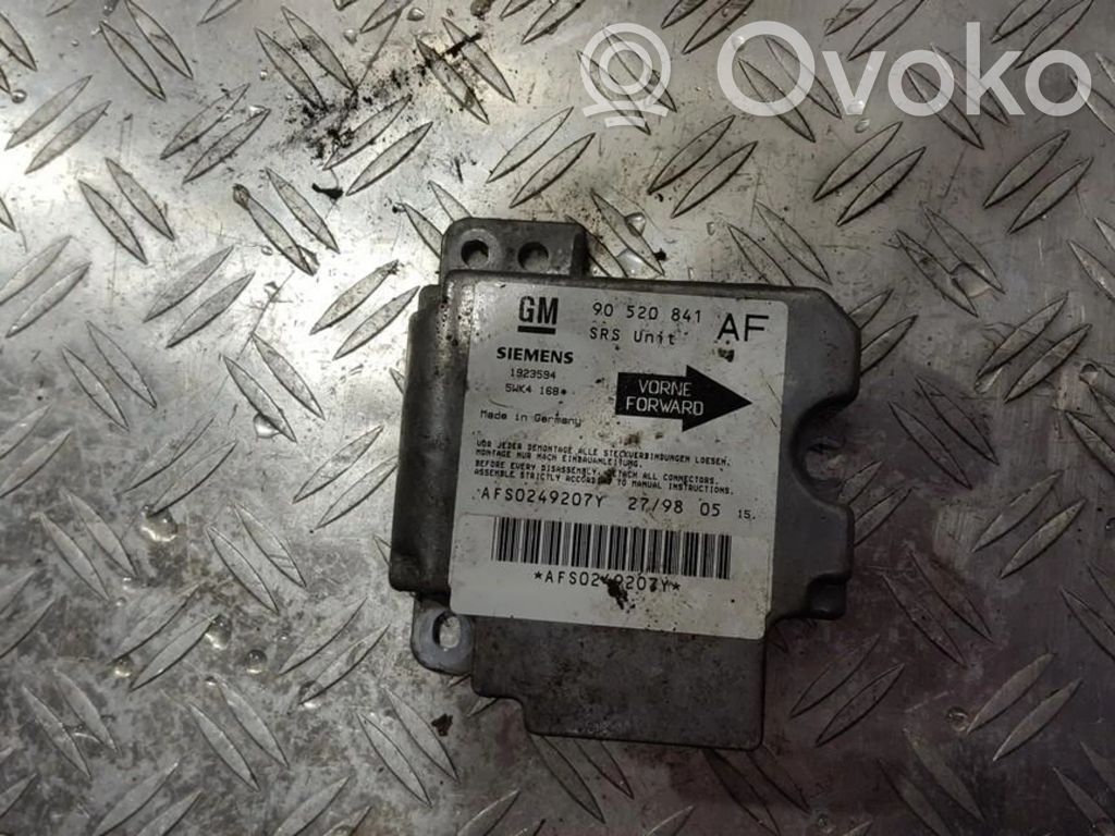 Module de contrôle airbag   90520841,5WK4168,5WK4168,90520841