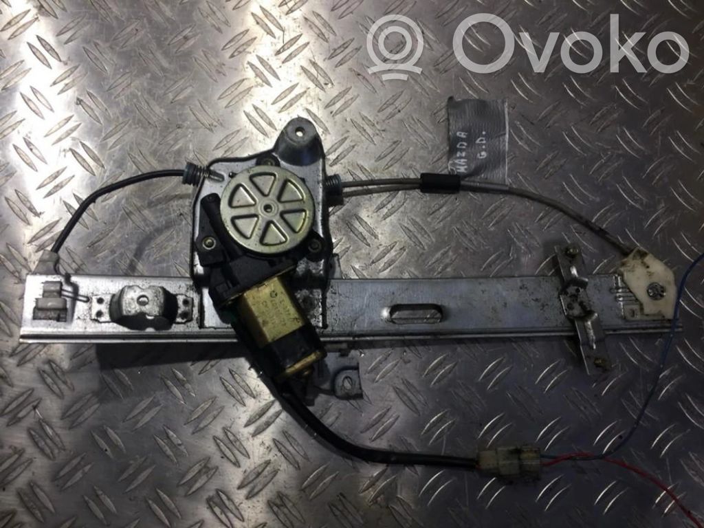 Regulador con motor de la ventanilla de la puerta corredera