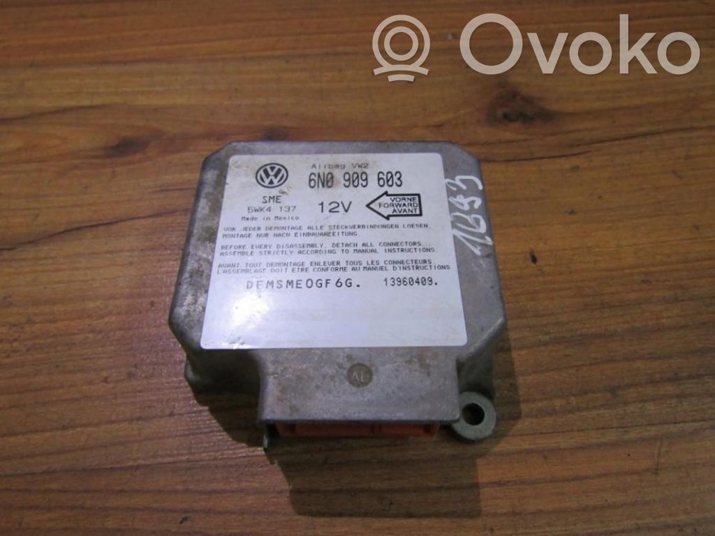 Unidad de control/módulo del Airbag   6N0909603,5WK4137,5WK4137,6N0909603