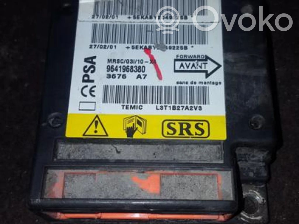 Unidad de control/módulo del Airbag   9641968380,MRSCG3L10X4,9641968380,MRSCG3L10X4
