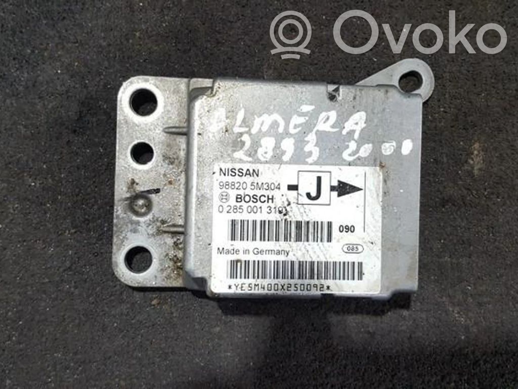 Nissan Almera N16 Unitate/modul de comandă airbaguri 