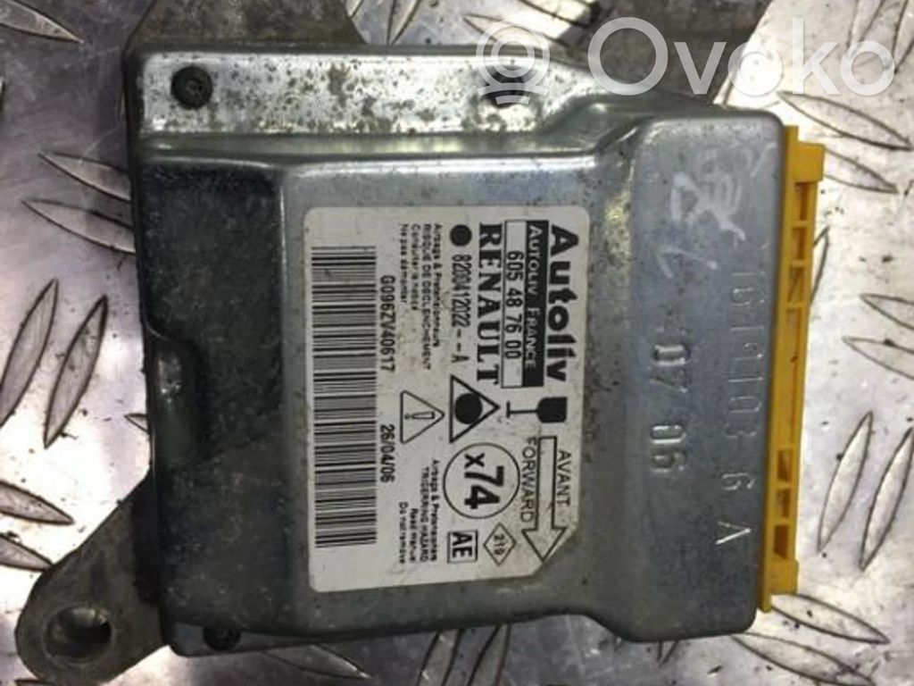 Module de contrôle airbag   605487600,8200412022A,605487600,8200412022A