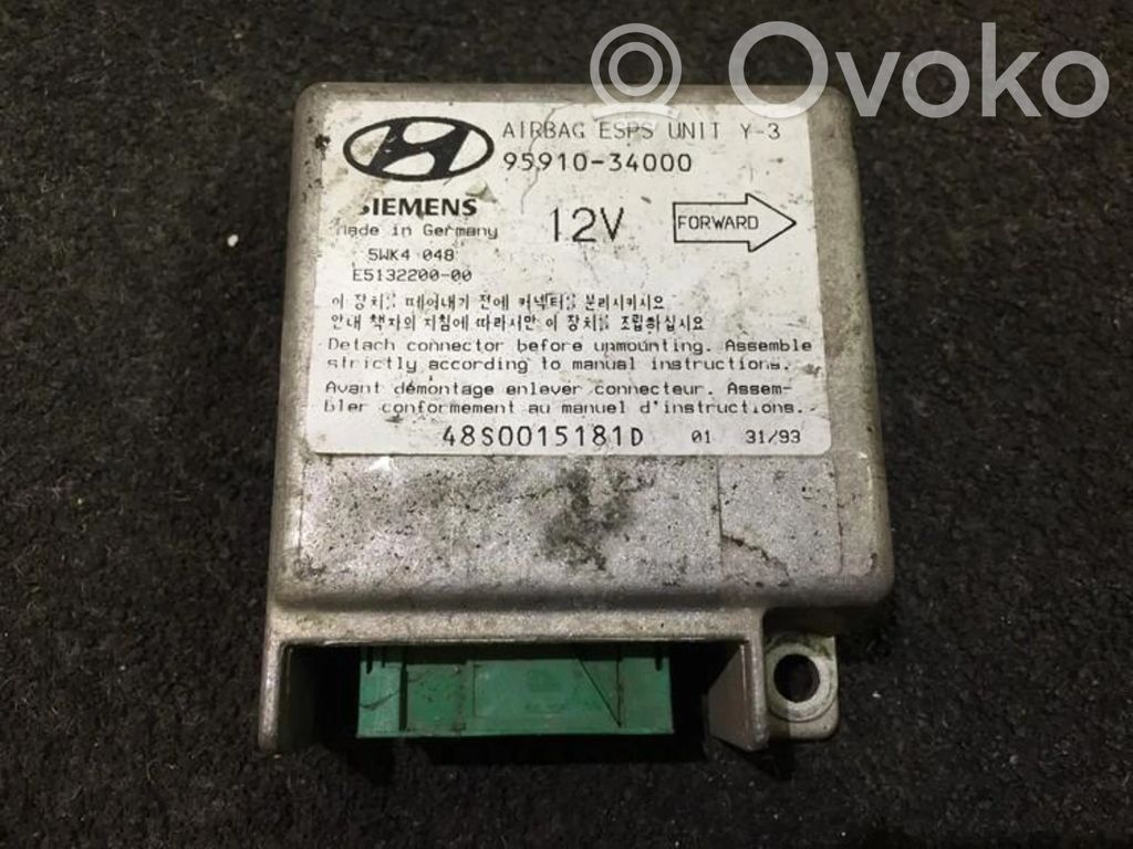 Hyundai Sonata Sterownik / Moduł Airbag 