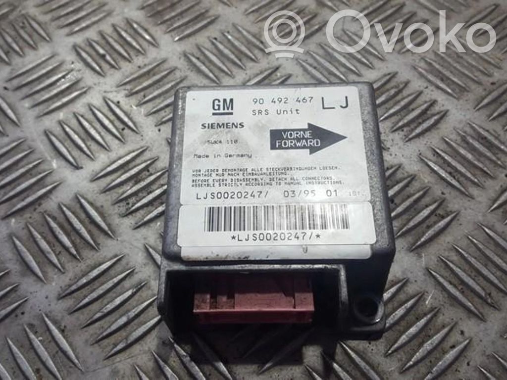 Airbag control unit/module   90492467,5WK4110,90492467
