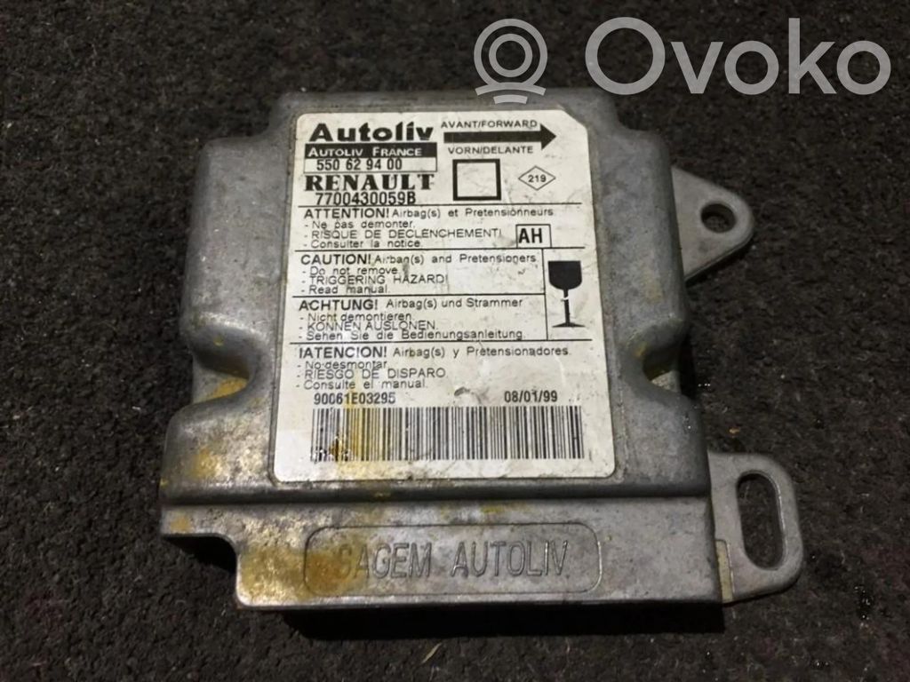 Centralina/modulo airbag   7700430059B,550629400,550629400,7700430059B
