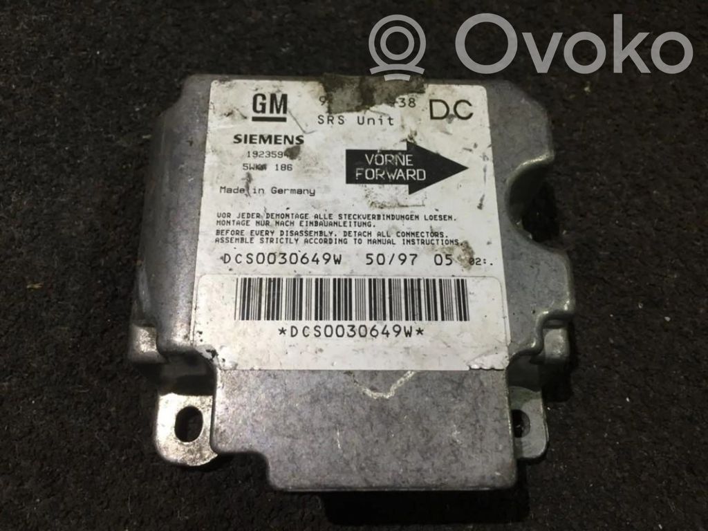 Opel Omega B1 Sterownik / Moduł Airbag 