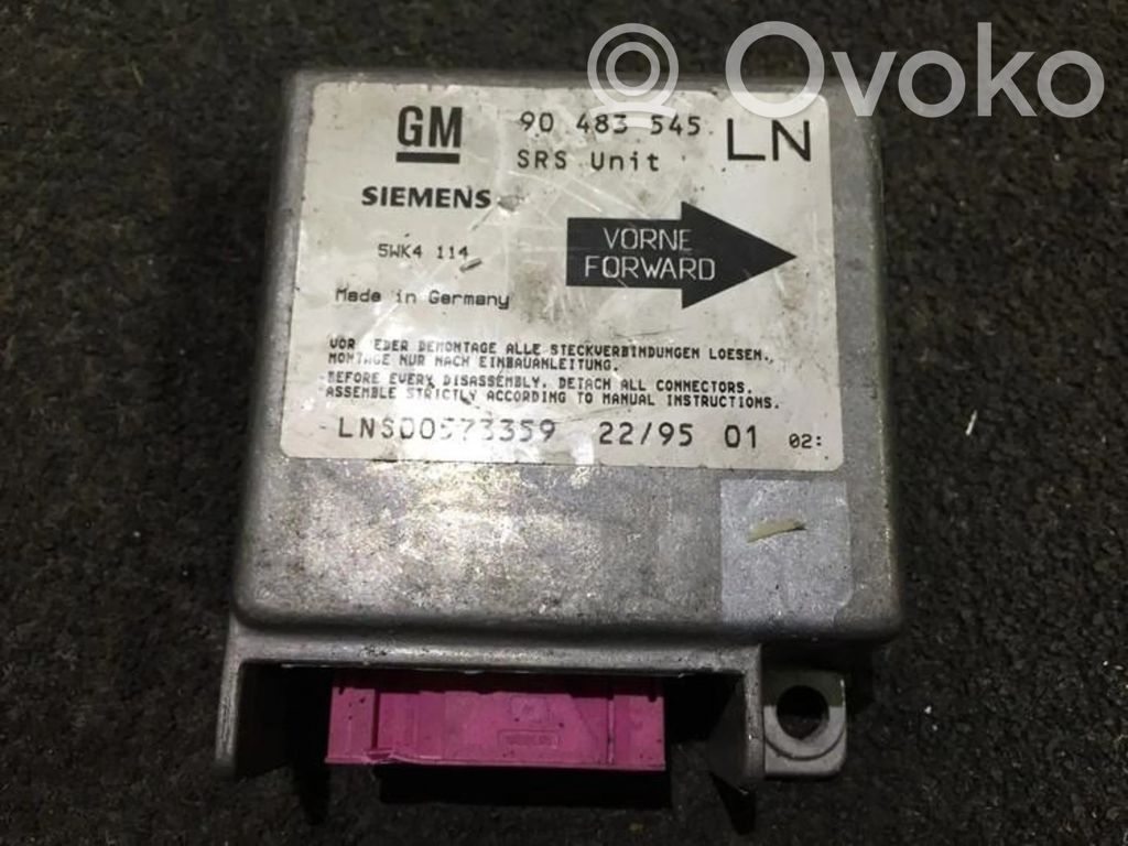Unidad de control/módulo del Airbag   90483545LN,5WK4114,5WK4114,90483545LN