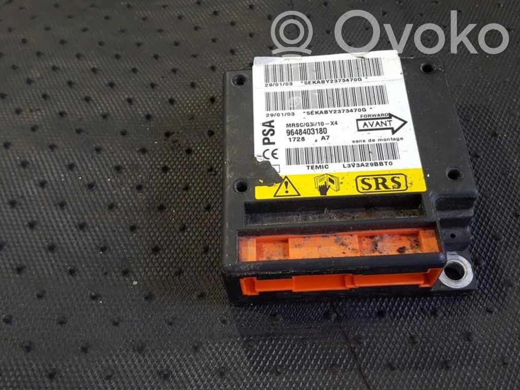 Unidad de control/módulo del Airbag   9648403180,5EKABY2373470G,5EKABY2373470G,9648403180