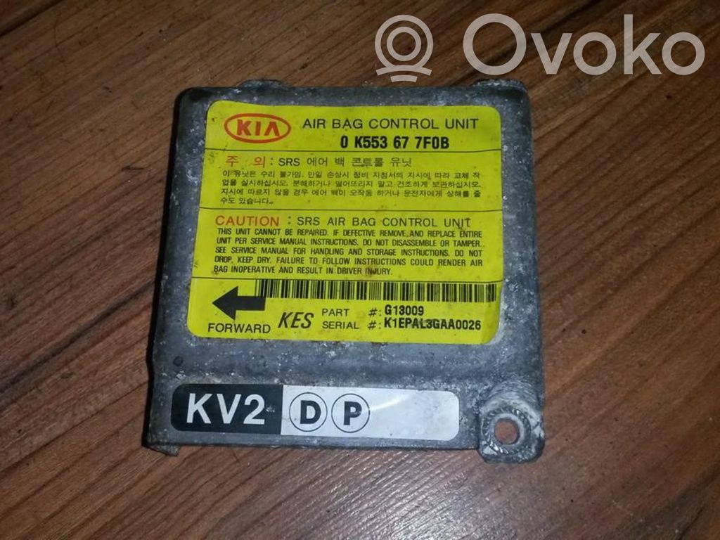 Module de contrôle airbag   0K553677F0B,G13009,0K553677F0B,G13009