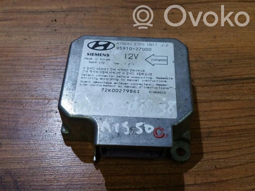 Hyundai Coupe Unitate/modul de comandă airbaguri 